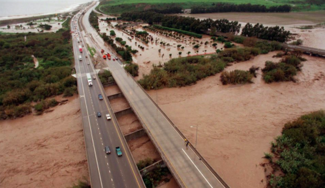 The media began covering El Niño extensively in 1998, when the phenomenon was particularly severe, with, for example, devastating floods in Chile and heavy rains in California.